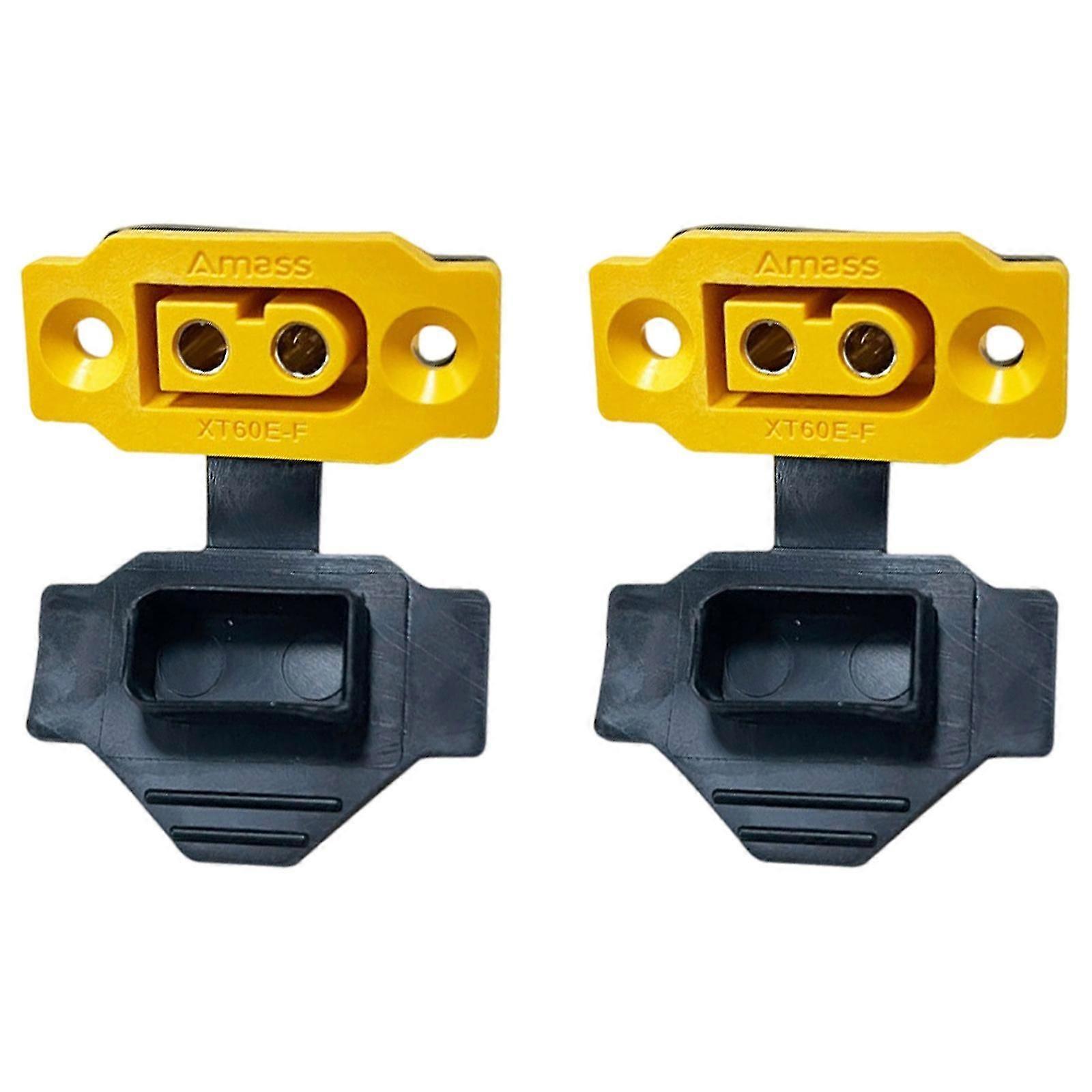 XT60 Fixed Mount Solder Socket 35A 12AWG XT60 Female Panel Mount Battery Soldering Connector Fixable XT60E-F Adapter-Good