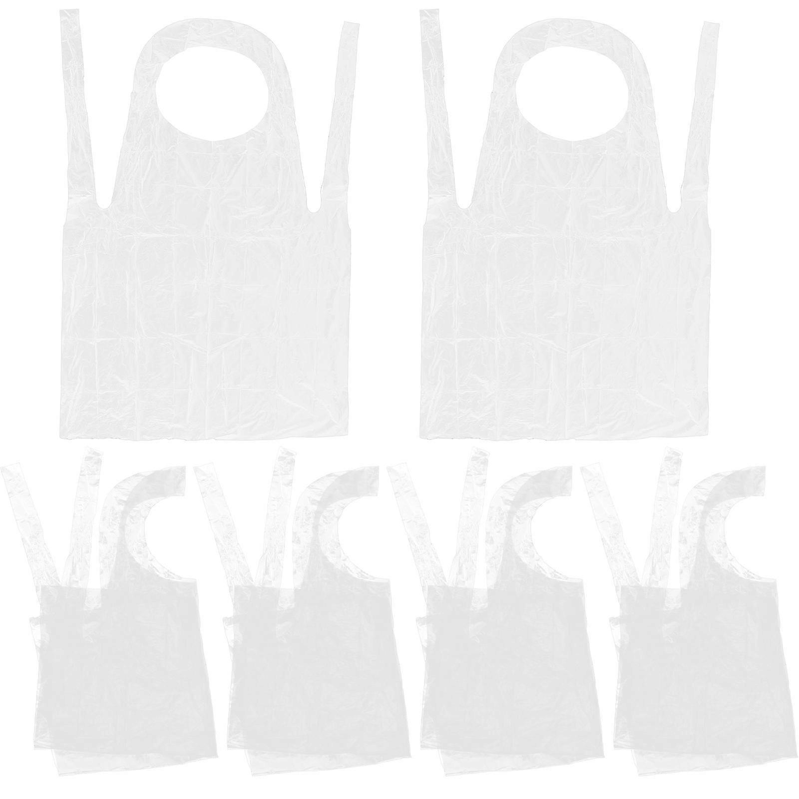 25Pcs Waterproof Cooking Aprons Disposable Aprons for Home Use Transparent