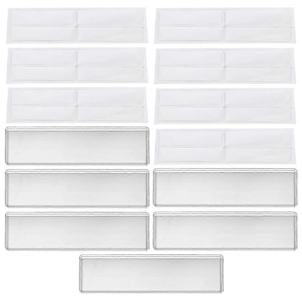 Adhesive Index Card Pockets Self Stick Transparent Label Holders for Organizing Photos, Business Cards & Index Cards – Home Use
