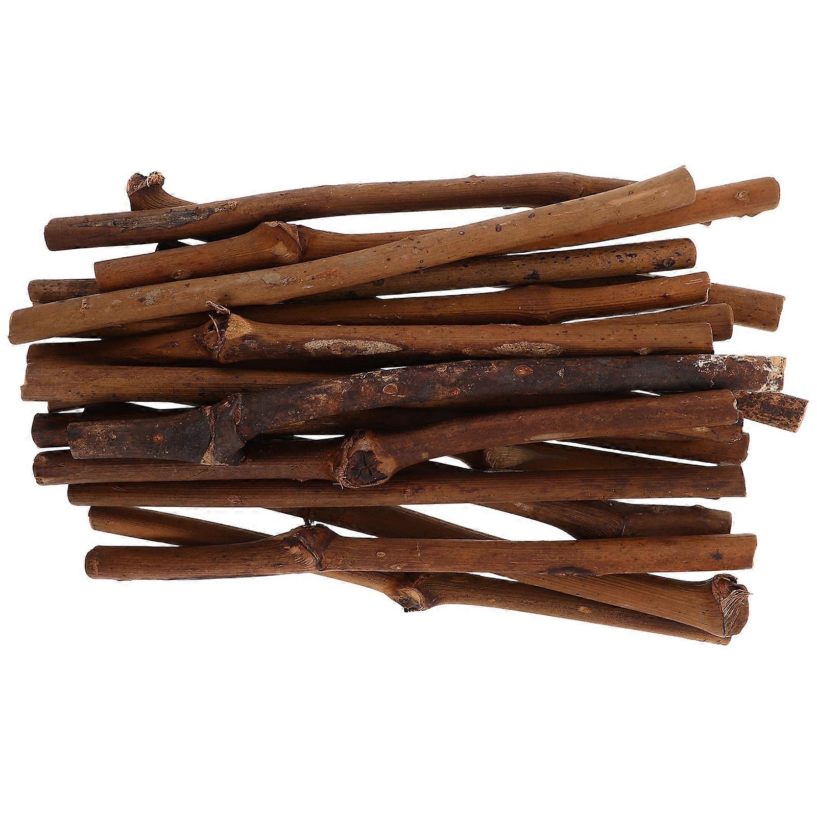 Craft Twigs for Decor Versatile Wooden Sticks for DIY Crafts and Home Enhancement Coffee Color 20 Pcs