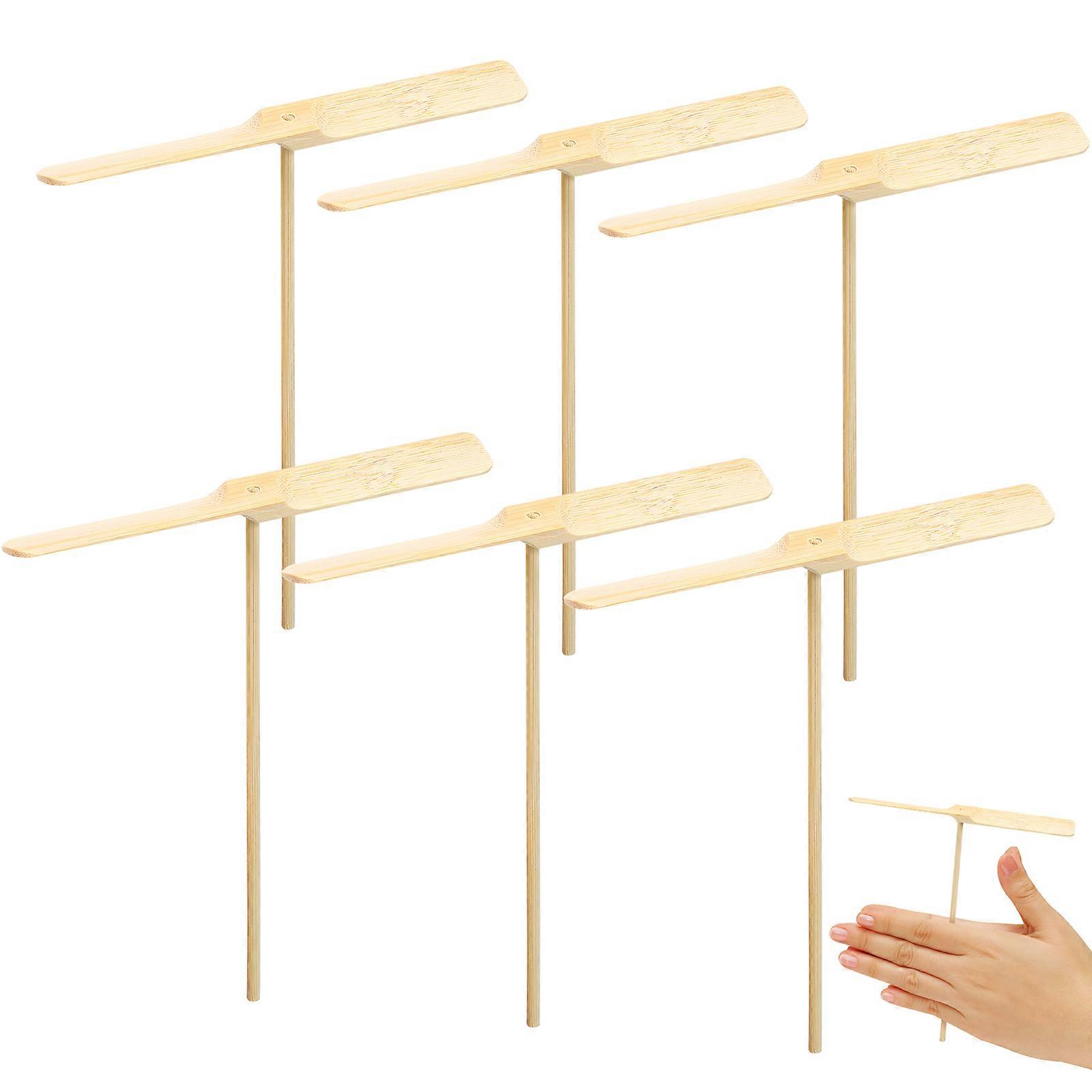 Wooden Dragonfly Hand Rub Propeller Set – Lightweight Outdoor Educational Toy for Boys – 10 Pieces