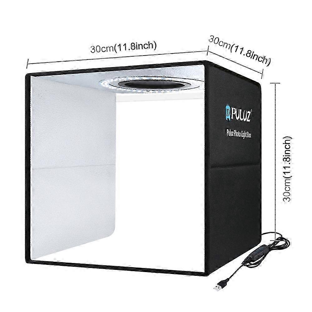 2025 PULUZ Lightbox Mini Photo Studio Light Box with 6 Color Backdrops Photo Shooting Tent Kit 80Pcs LED Light Room Foldable Photography Lighting