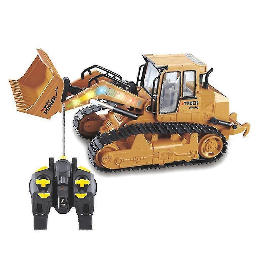 2025 2.4G RC Bulldozer Truck Toy Remote Control Engineering Vehicle Simulation 5 Channels Car Model Toys New