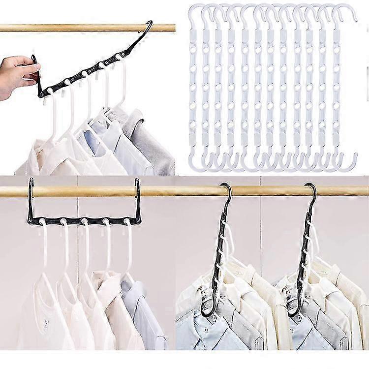 2025 10pcs Multifunctional Magic Clothes Hanger Organizer Clothes Organizer Drying Racks