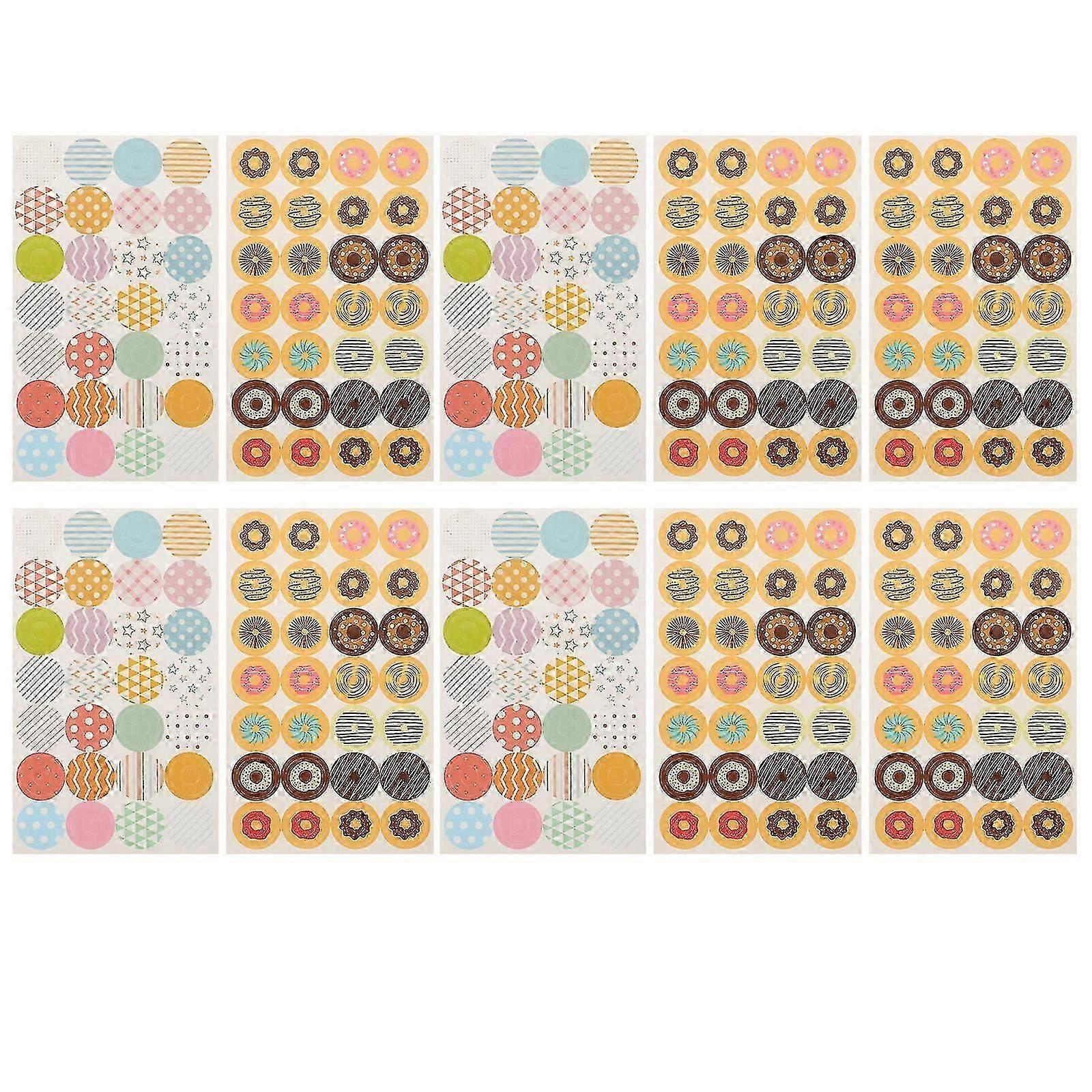 280pcs Hole Reinforcement Stickers Binder Paper Hole Ring Reinforcement Labels Office Supplies