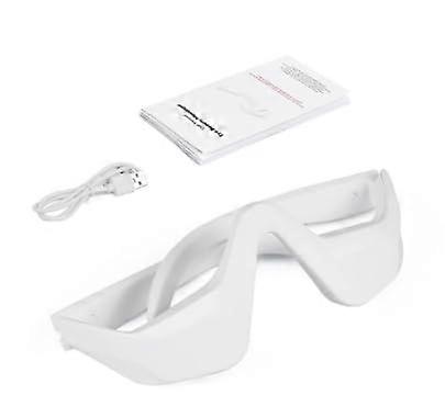 Under Eye Red Light Therapy Glasses LED Eye Mask With Red Light And Microcurrent, Eye Massager For Eye Bags, Dark Circles
