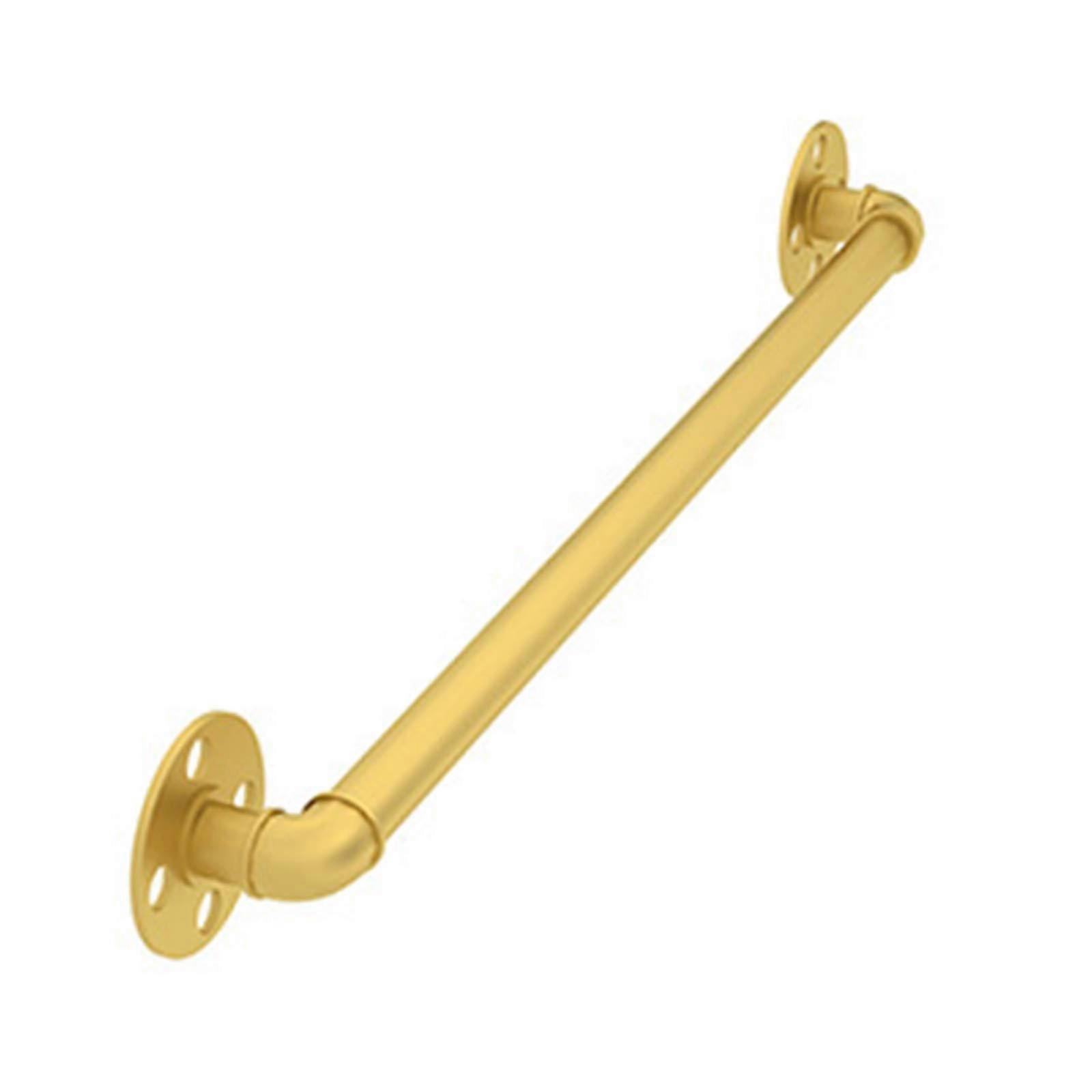 Golden staircase railing, wall mount, nonslip handrail for indoor and outdoor use, stairs, 1m (3.3ft).