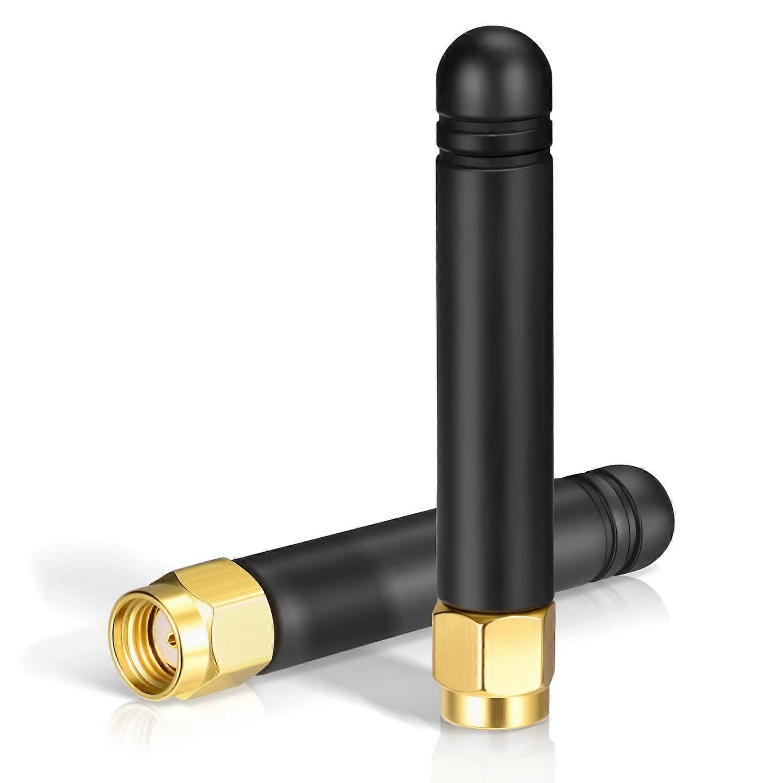 Mini WiFi Antenna Dual Band 2.4GHz 5GHz 2dBi MIMO RP-SMA Connector Compatible with WiFi Routers and IP Cameras, 2pcs
