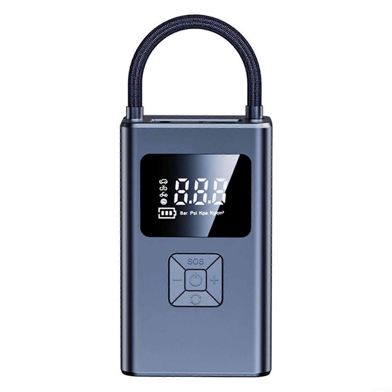 Tire Inflator Featuring Stylish Design, Large Capacity Battery, And Easy To Read Digital Display For Accurate Inflation