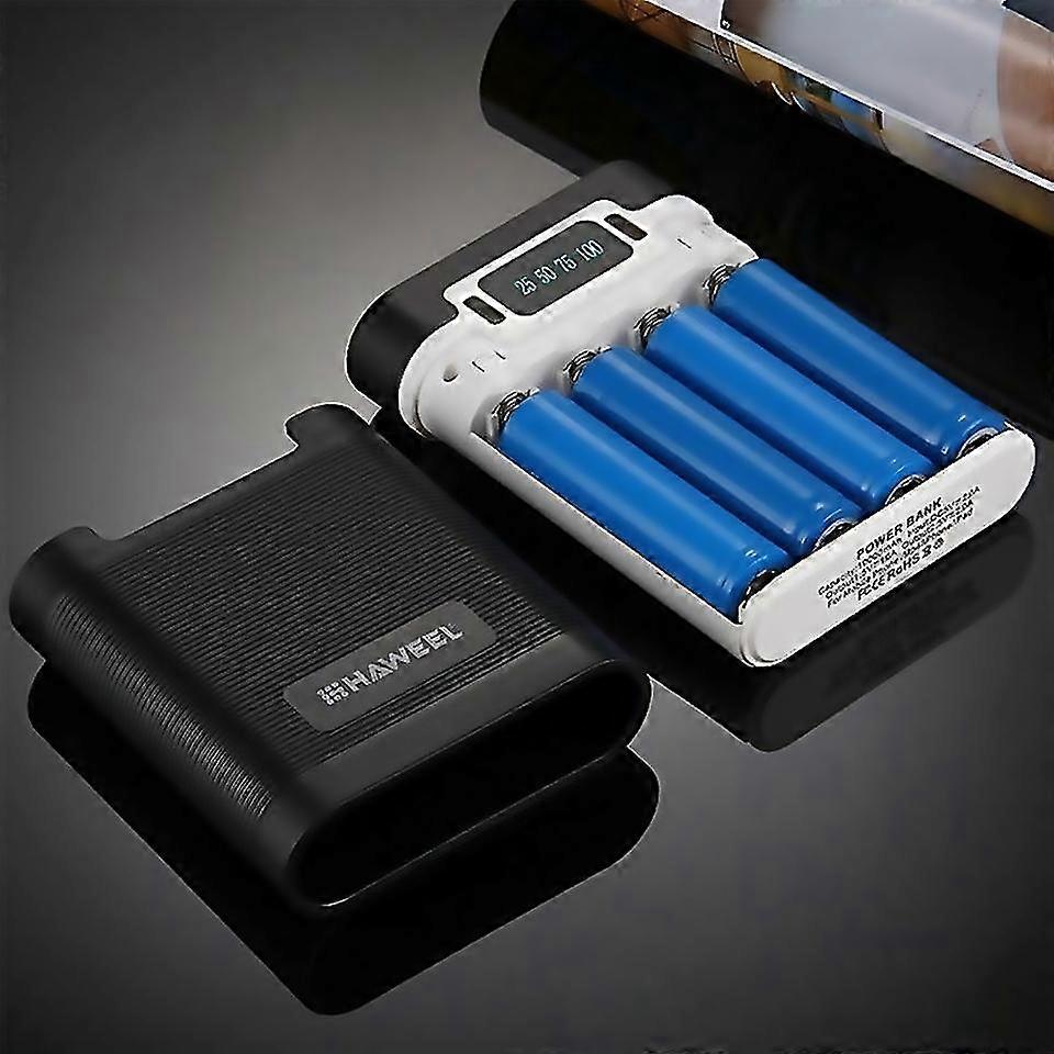 For 4pcs 18650 batteries charging casewhite