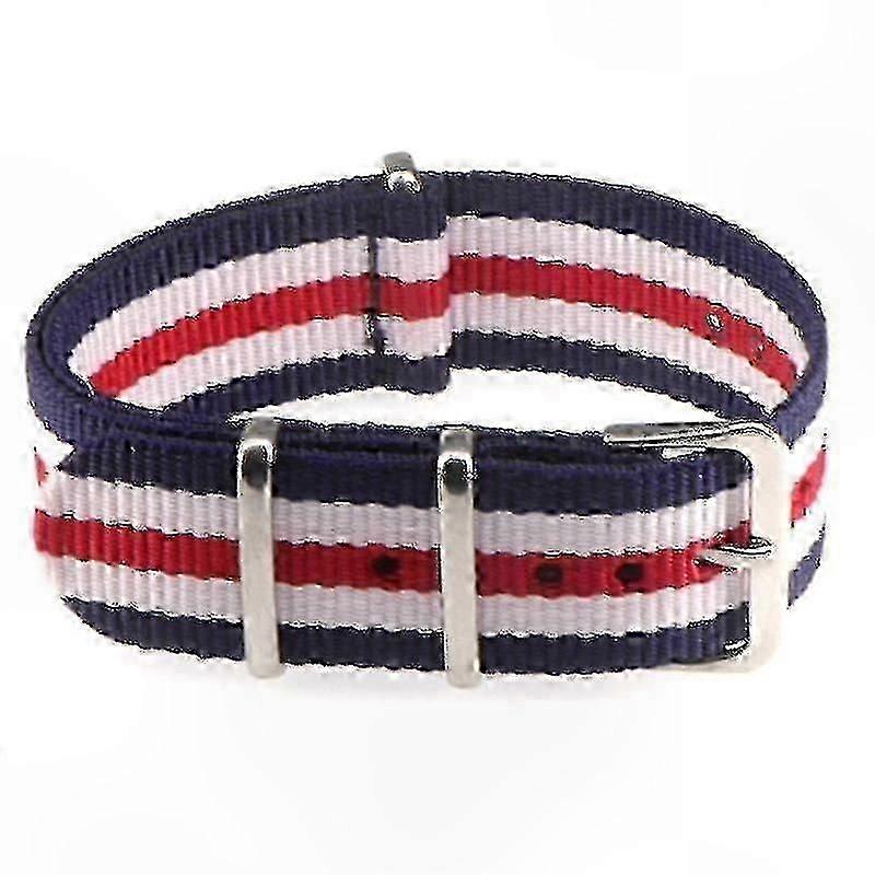 حزام حزام من قماش النايلون ، إكسسوارات مشبك 18 مم 20 مم ، نمط رياضي للجيش ، أسود أحمر أخضر