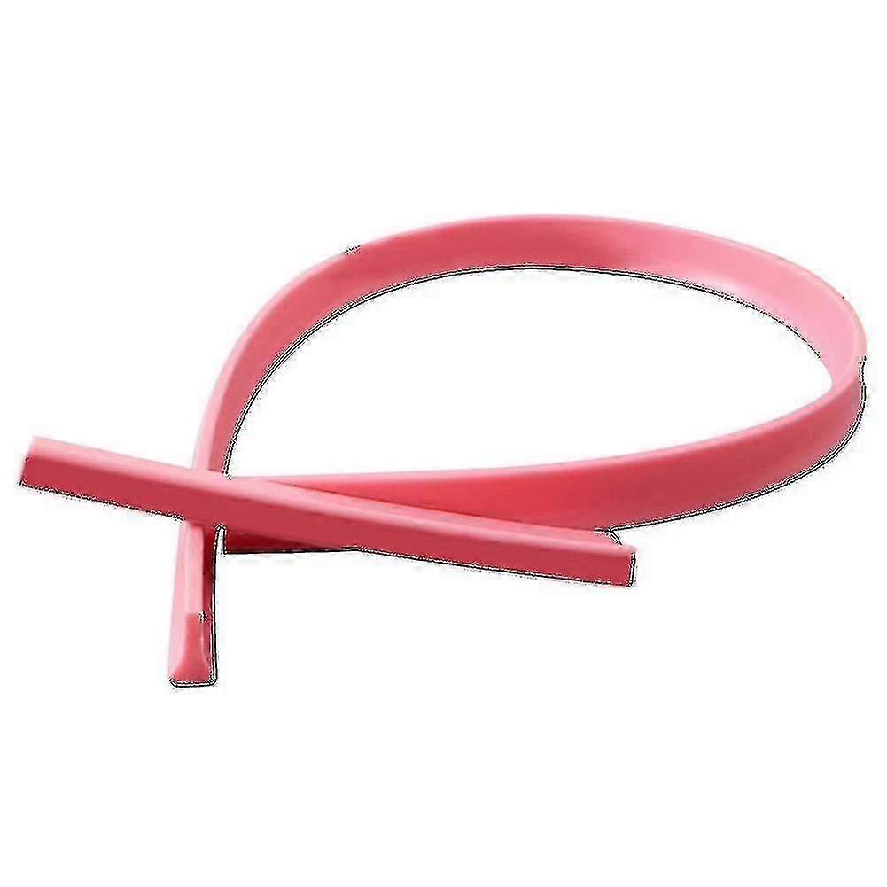 Hopfällbar duschdörr Dam Vattenpropp - 0,5M Rosa Vattentät Barriär för Badrum & Badkar