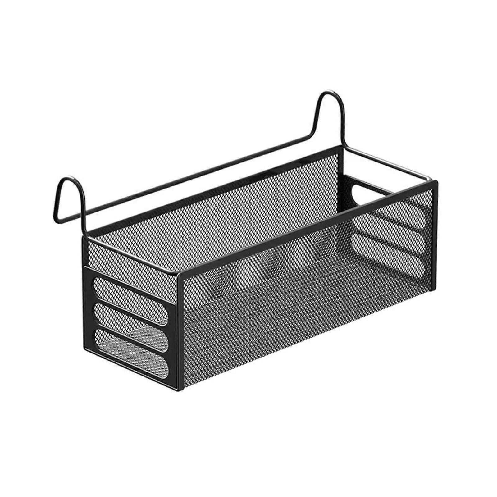 Bedside Hanging Storage Basket Metal Organizer Rack Space Saving Shelf Dorm And Bunk Bed Compatible Size S