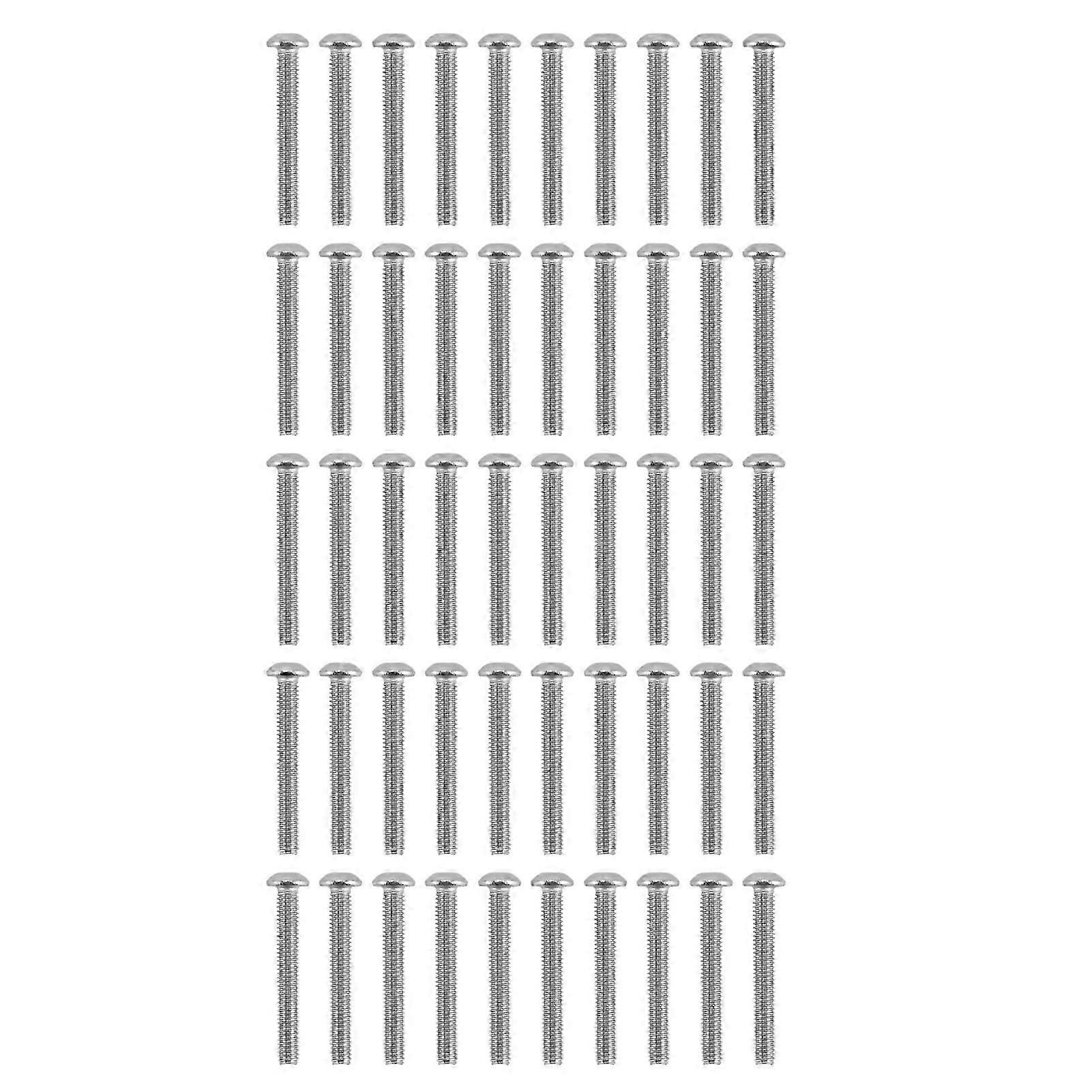 50Pcs Button Head Socket Caps Screws Galvanized Steel M4 for Classified Instruments Electronics2802-0004-0030