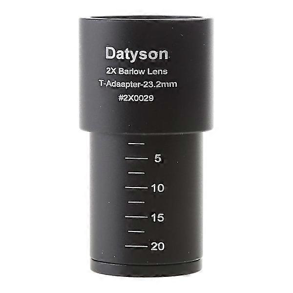 2x Barlow Lens for 23.2mm Mounting Port Biological Microscope Optical Glass Lens