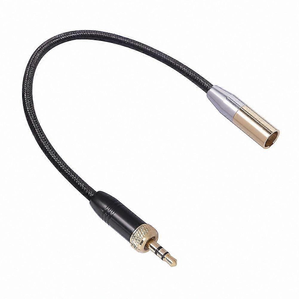 3.5MM Male to Mini XLR 3-Pin Adapter Cable for Camera Audio Connection with Internal Thread Design