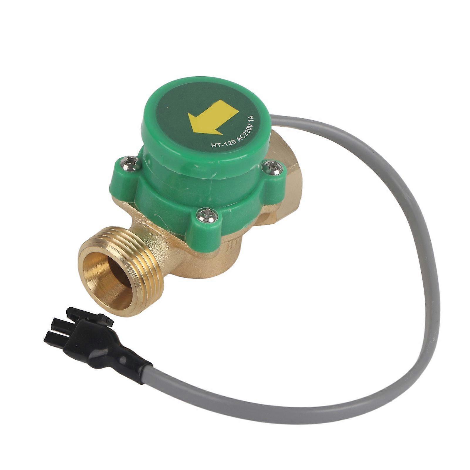 1 PCS HT-120 AC220V 1A G3/4"-3/4" Thread Water Pump Flow Sensor Switch