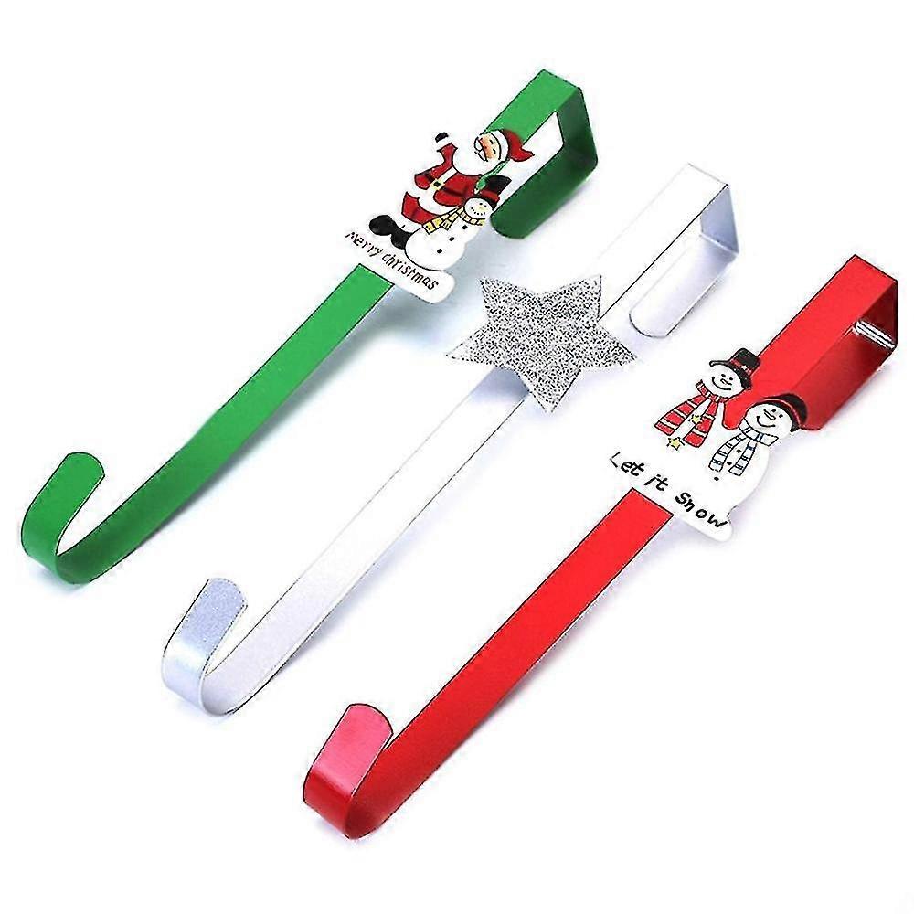 Christmas Wreath Hanger For Front Door, Metal Wreath Hook Hangers C...