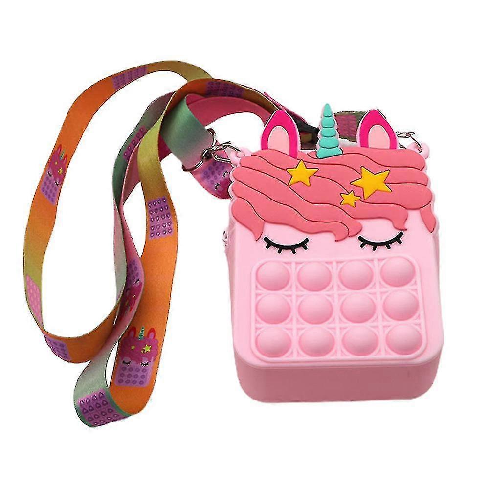 Popet Bubble Mini Messenger Bag Zip Fidget Sensory Toy Decompression