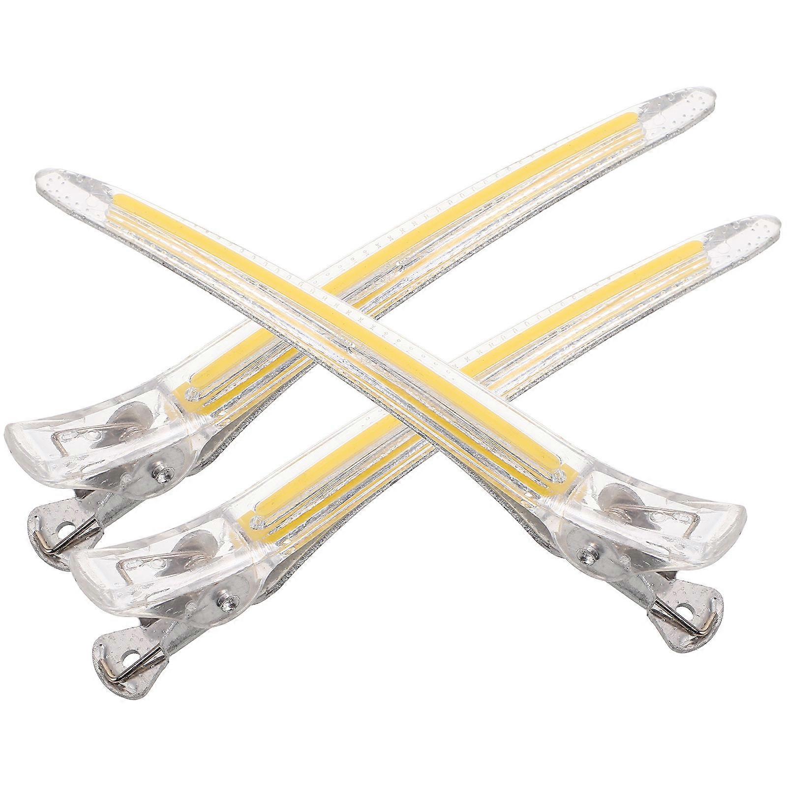 3pcs Durable Acrylic Hair Clips for Women – Non Slip, No Damage Duckbill Design for Hair Sectioning & Styling