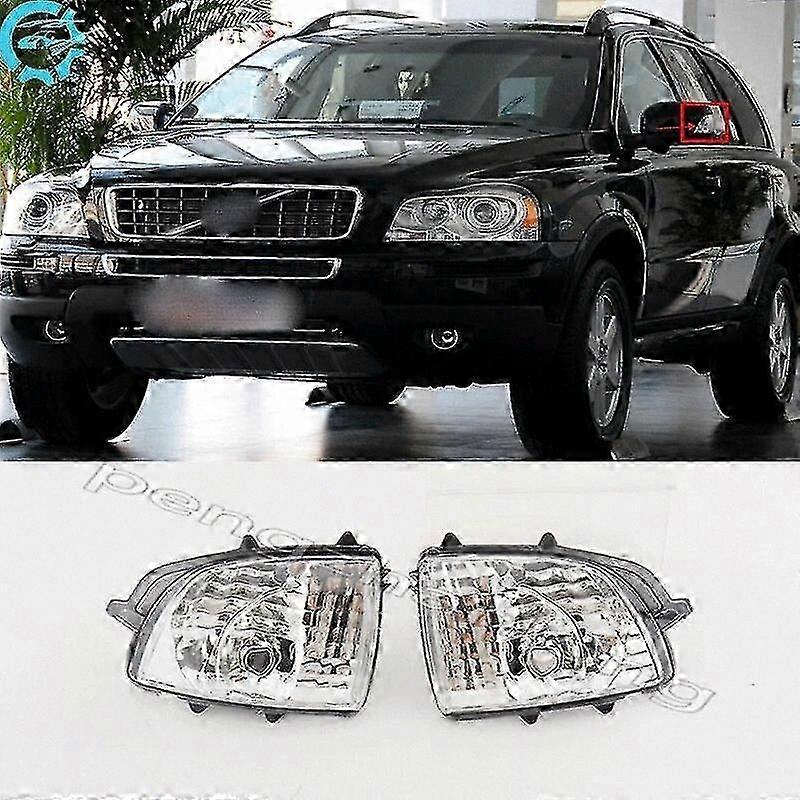 Side Rearview Mirror LED Turn Signal Indicator Housing for XC70 XC90 2007-2014 (Bulb Not Included) 31111813 31111814
