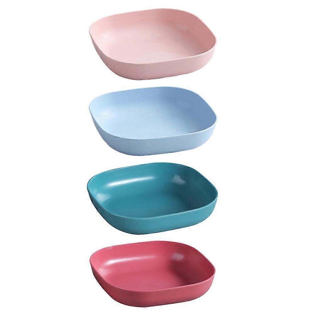 Assorted Color Lightweight Food Bowls Made of PP and Fiber for Home Use 4 Pcs