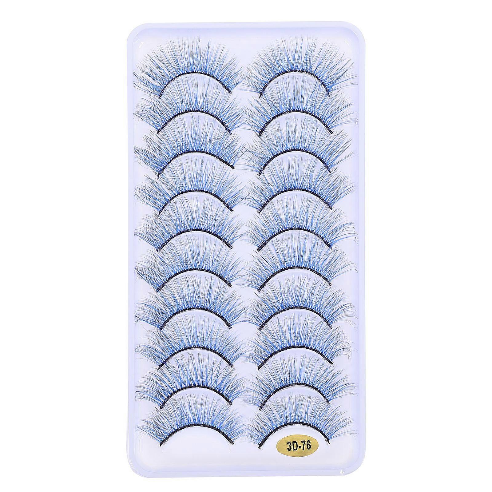 10 Pairs Comfortable Halloween False Eyelashes Professional False Eyelashes