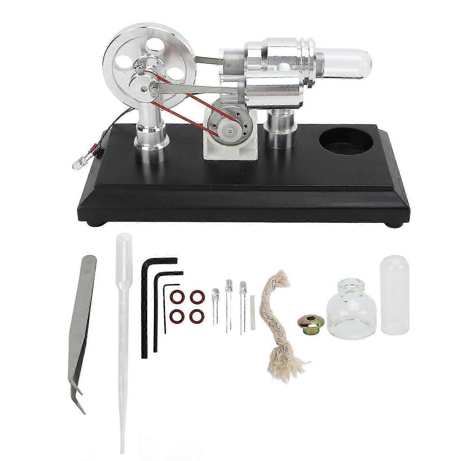 2025 Latest Model Stirling Engine Motor Model Multi Color LEDs Fine