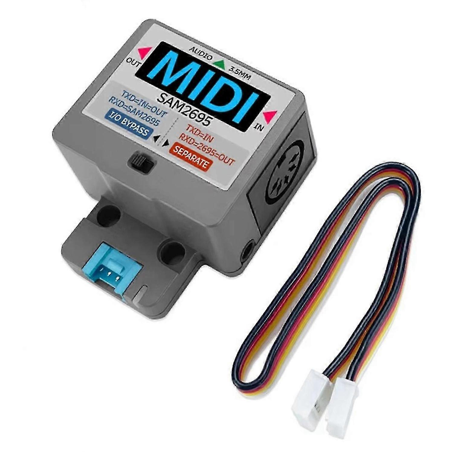 For MIDI Unit Serial Port to MIDI Unit SAM2695 Audio Processing 3.5 Interface