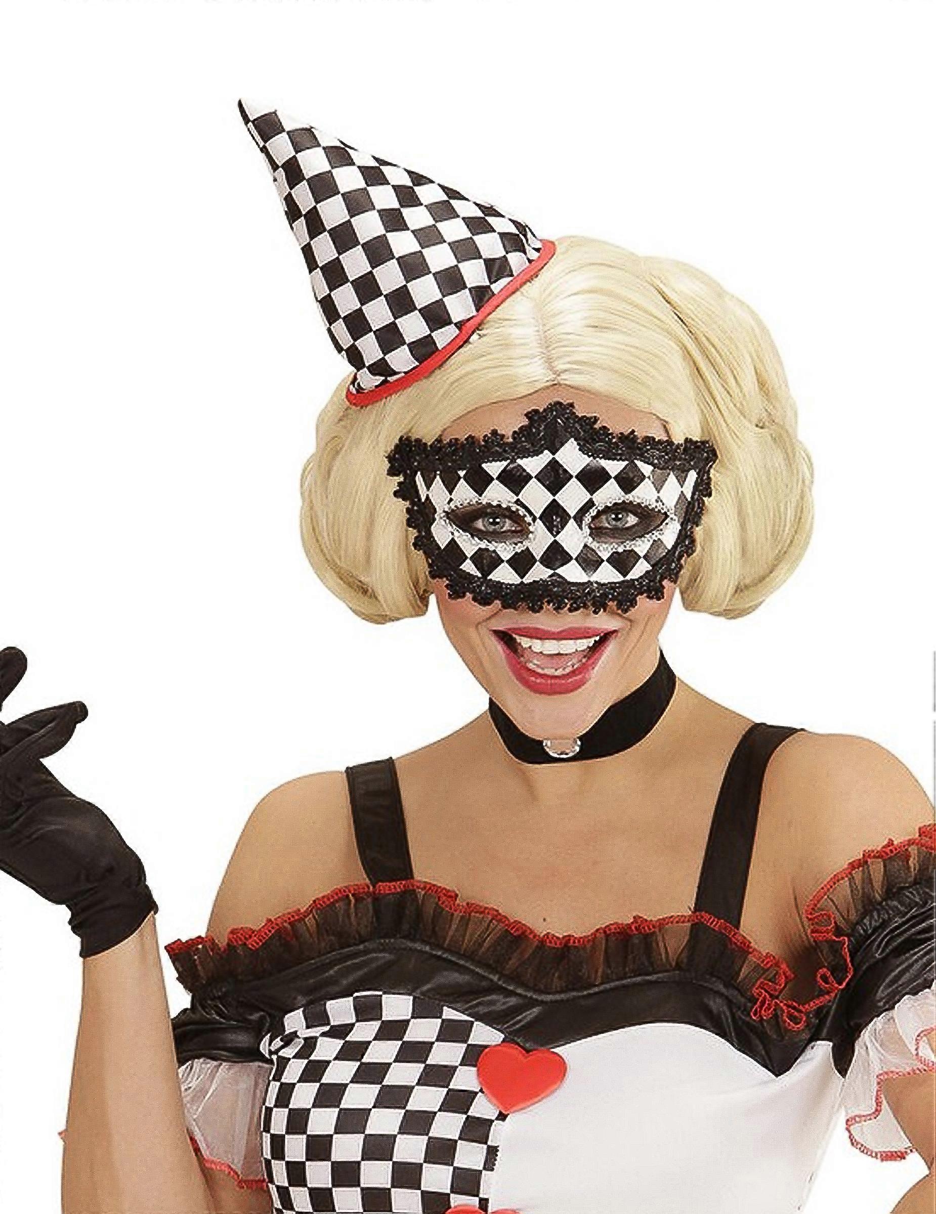 Adult checkered pierrot wolf