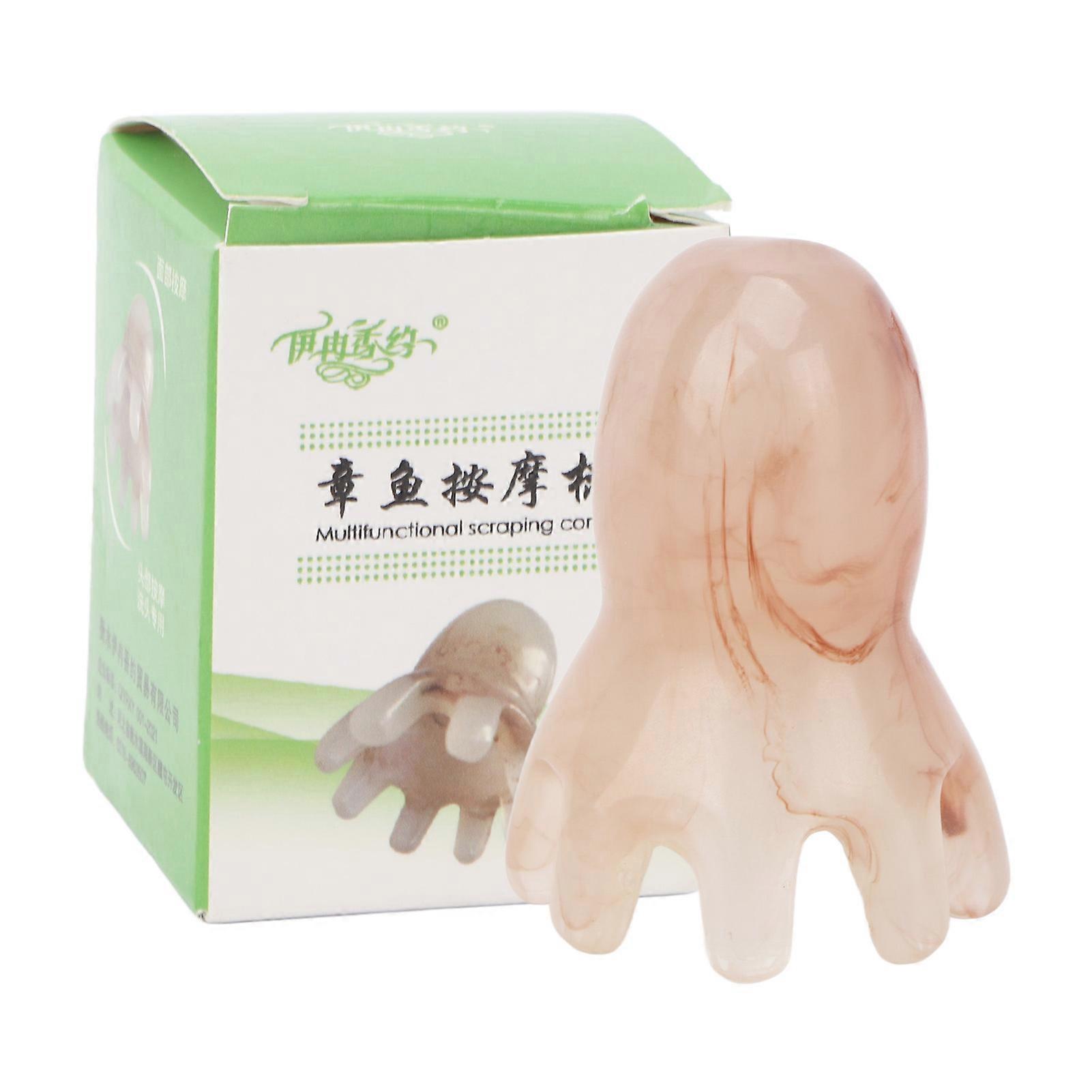 Octopus Shape Resin Massage Comb Portable Scalp Massager Acupuncture Points Scalp Care Hair Brush