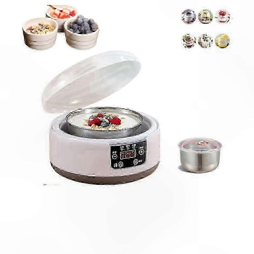 Adjustable Temperature Yogurt Maker with 36-Hour Timer Control for Homemade Yogurt Production
