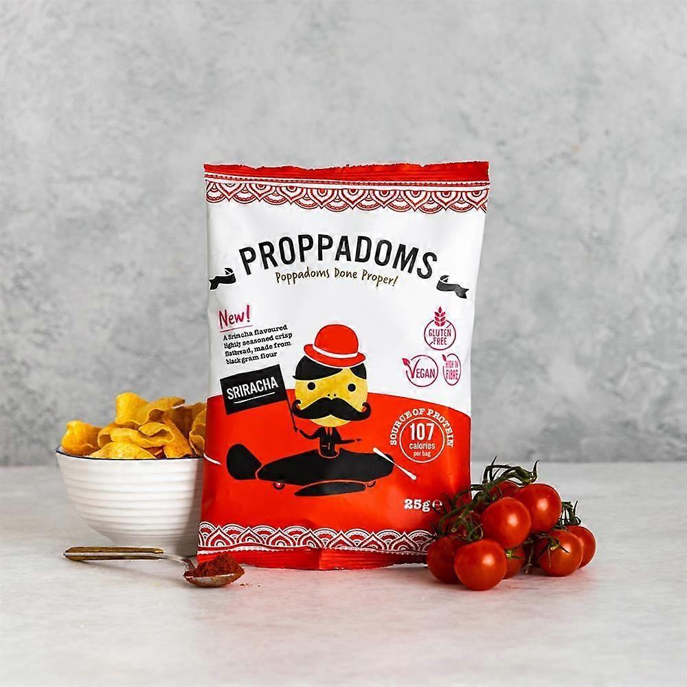Proppadoms Sriracha Proppadoms 25g - 12 Pack
