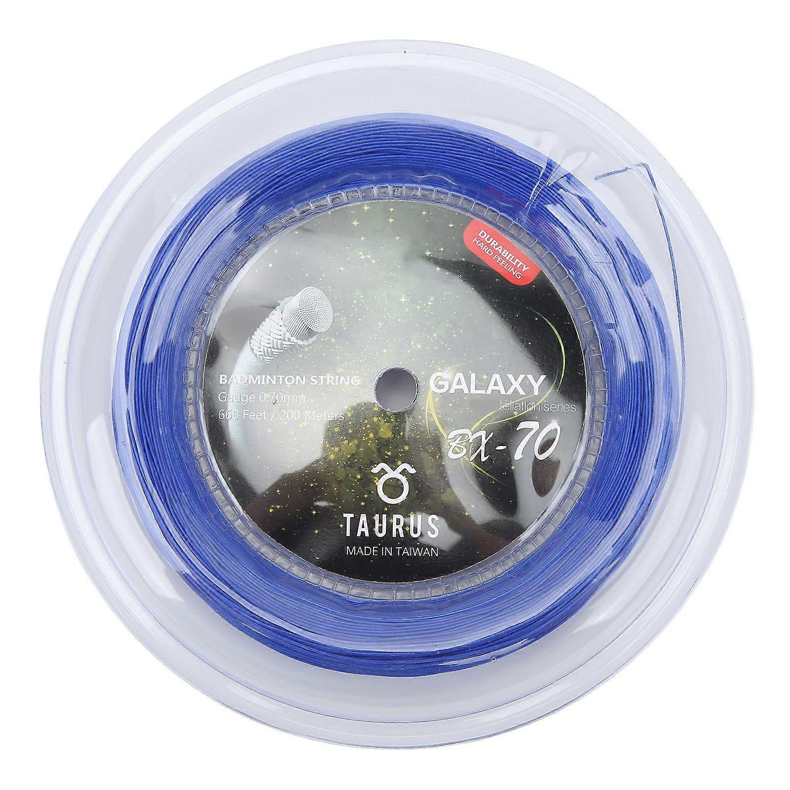 POWERTI BX70 Badmintonové rakety String Vysoce elastické nylonové badmintonové rakety String 0,7 mm Badminton String 200m Cívka modrá