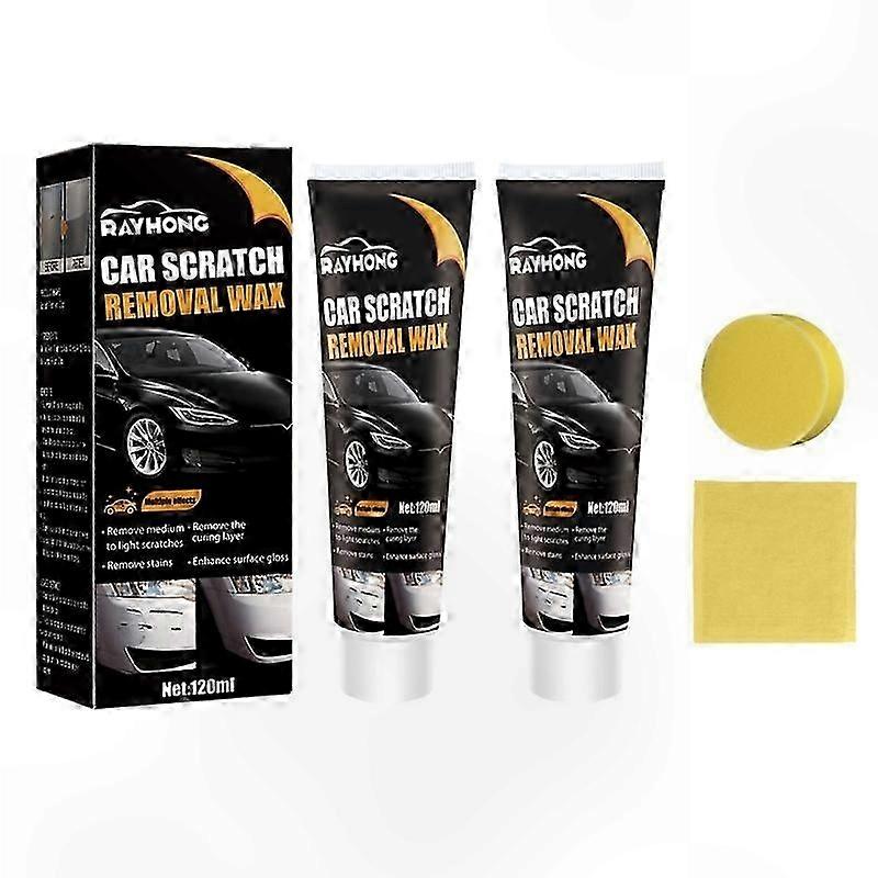 Car Scratch Remover Kit with Polishing Paste and Wax for Vehicle Surface Care and Swirl Mark Elimination Tools