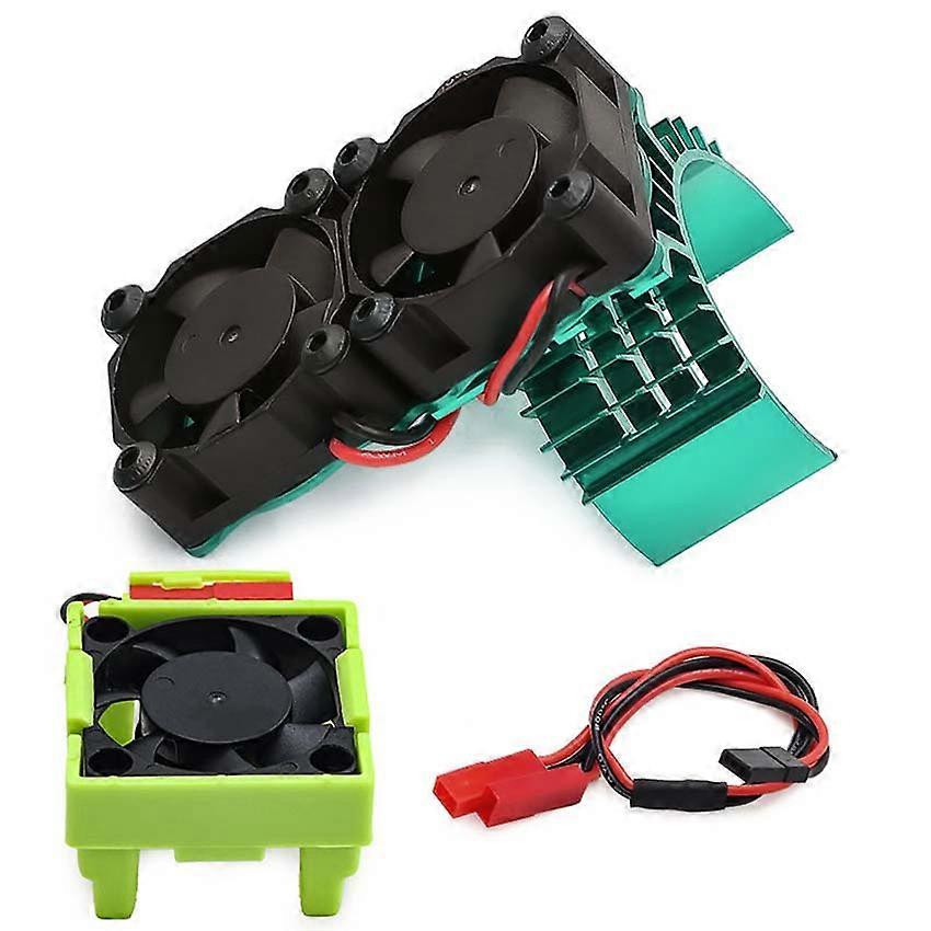 Cooling Fan VXL-3S #3340 540 Radiator Slash/Stampede 2WD D331 for TRAXXAS (Green)