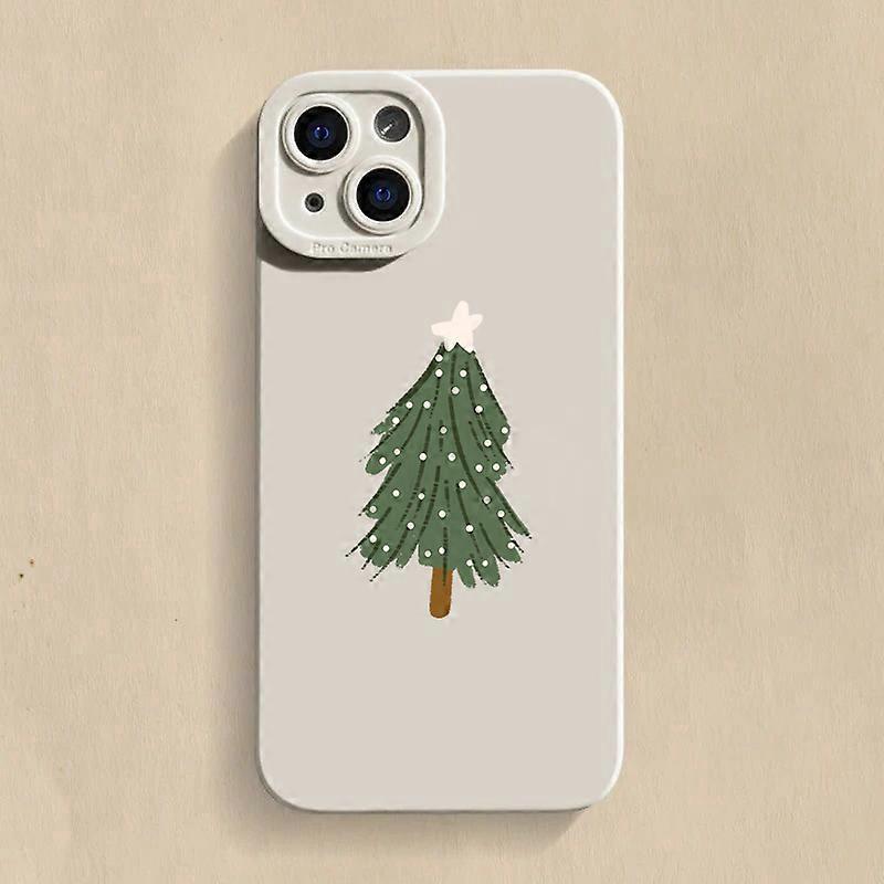 Christmas Tree Graphic Phone Case For iPhone 17 16 15 14 13 12 11 Pro Max 17 Air 16E XS X XR 7 8 Plus SE Shockproof Soft Cover