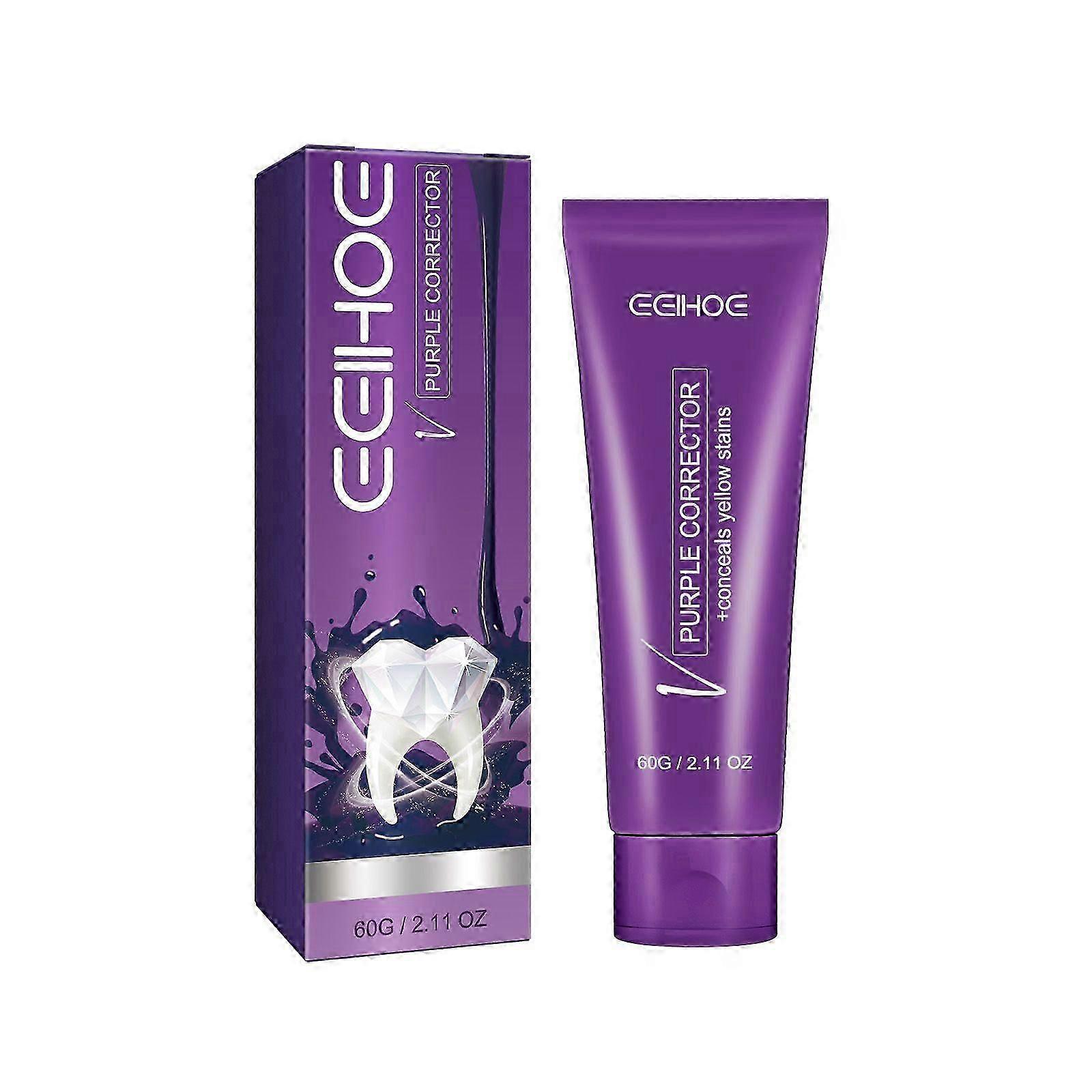 Purple Toothpaste - Deep Clean & Whitening, Freshens Breath, Gum Care, 60g