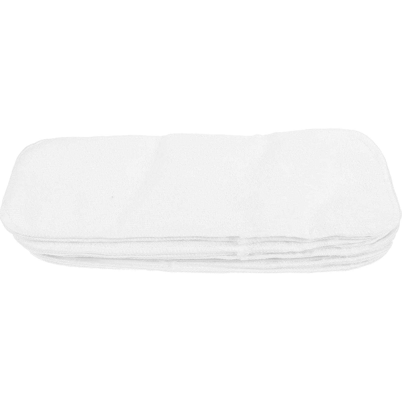 Reusable Diaper Inserts Baby Cloth Diapers Liners Infant Diapers Liner White Fabric Promote 8Pcs