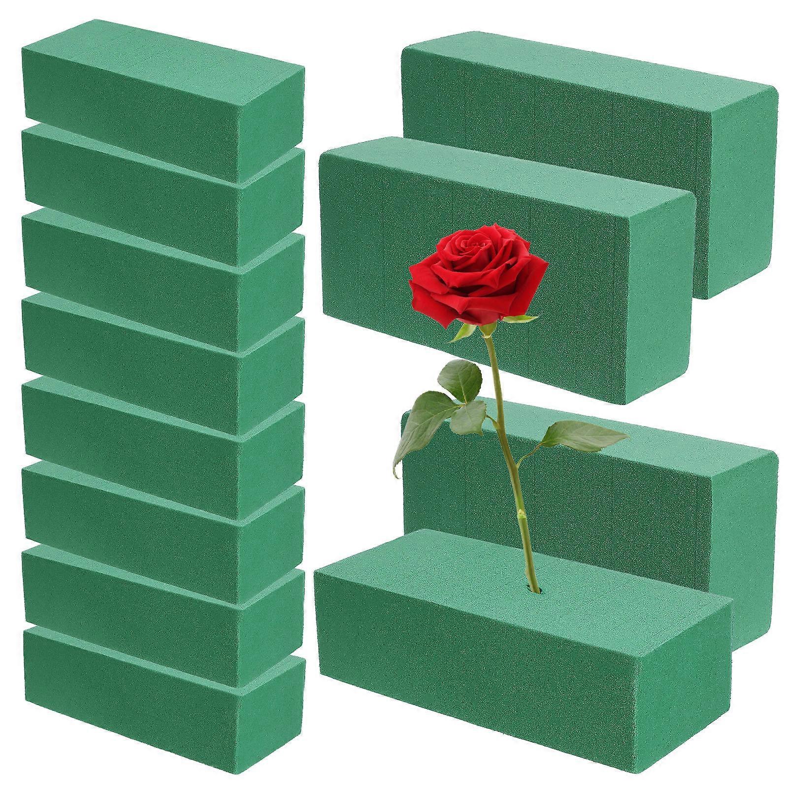 Floral Foam Blocks for Flower Use 12Pcs Green Absorbent Flower Foam