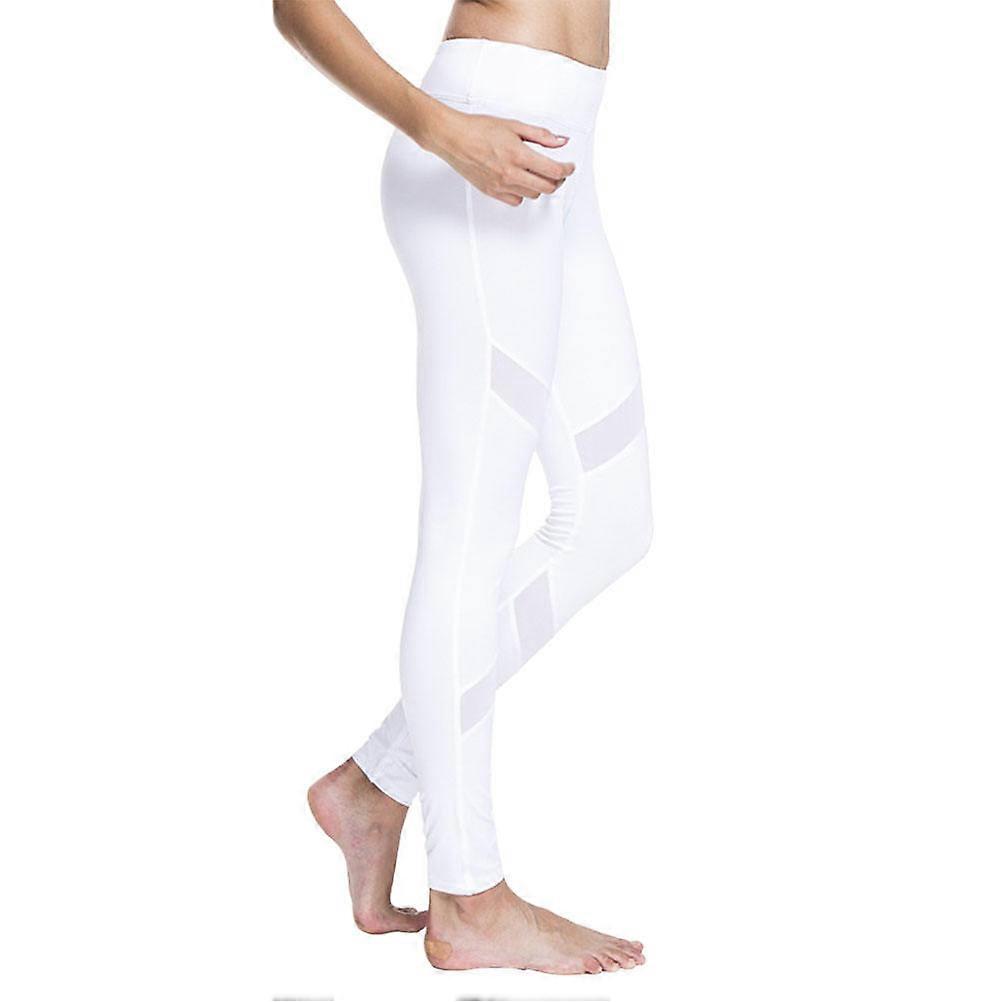 Athletic Pants for Women Yoga Pants Fitness Workout Everyday Use White Breathable 1Pack