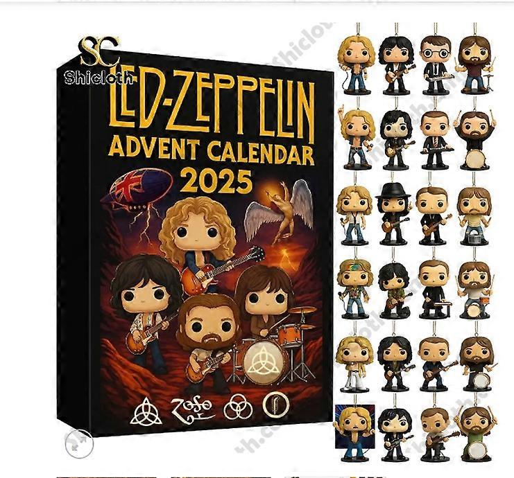 Led Zepplin Advent Holiday Blind Box Christmas Tree Decoration Acrylic Pendant