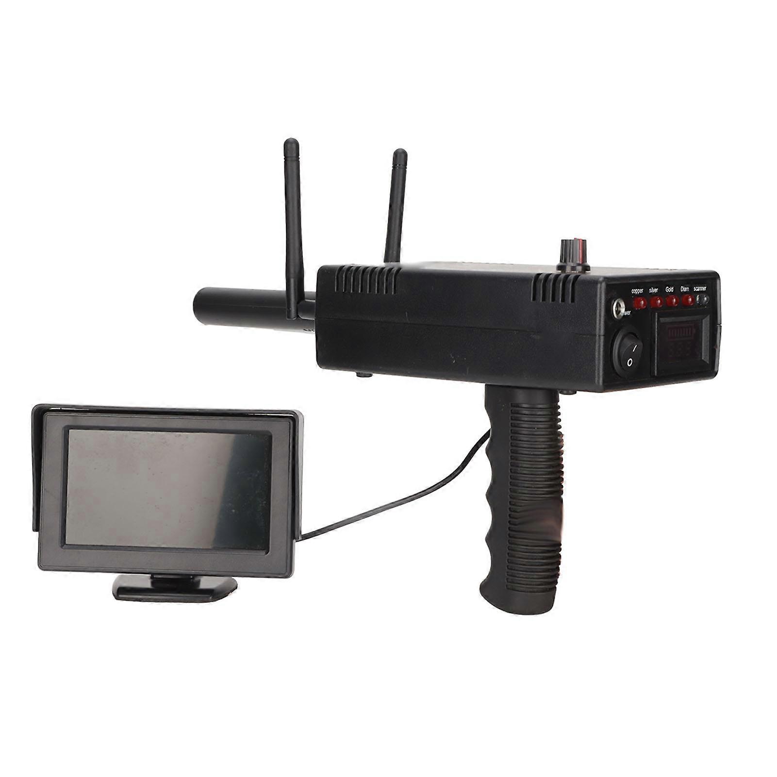 1200M Underground Metal Detector with Display 25M Depth Silver