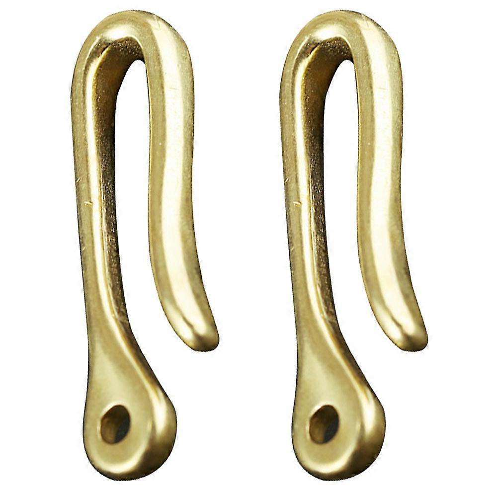 Brass Keychains Waist Hanging Chains for Creative Key Rings 2Pcs Set