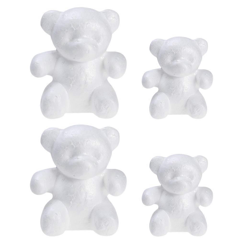 Foam Bear Model for Modelling DIY Decor 4Pcs Creative Handmade Mould