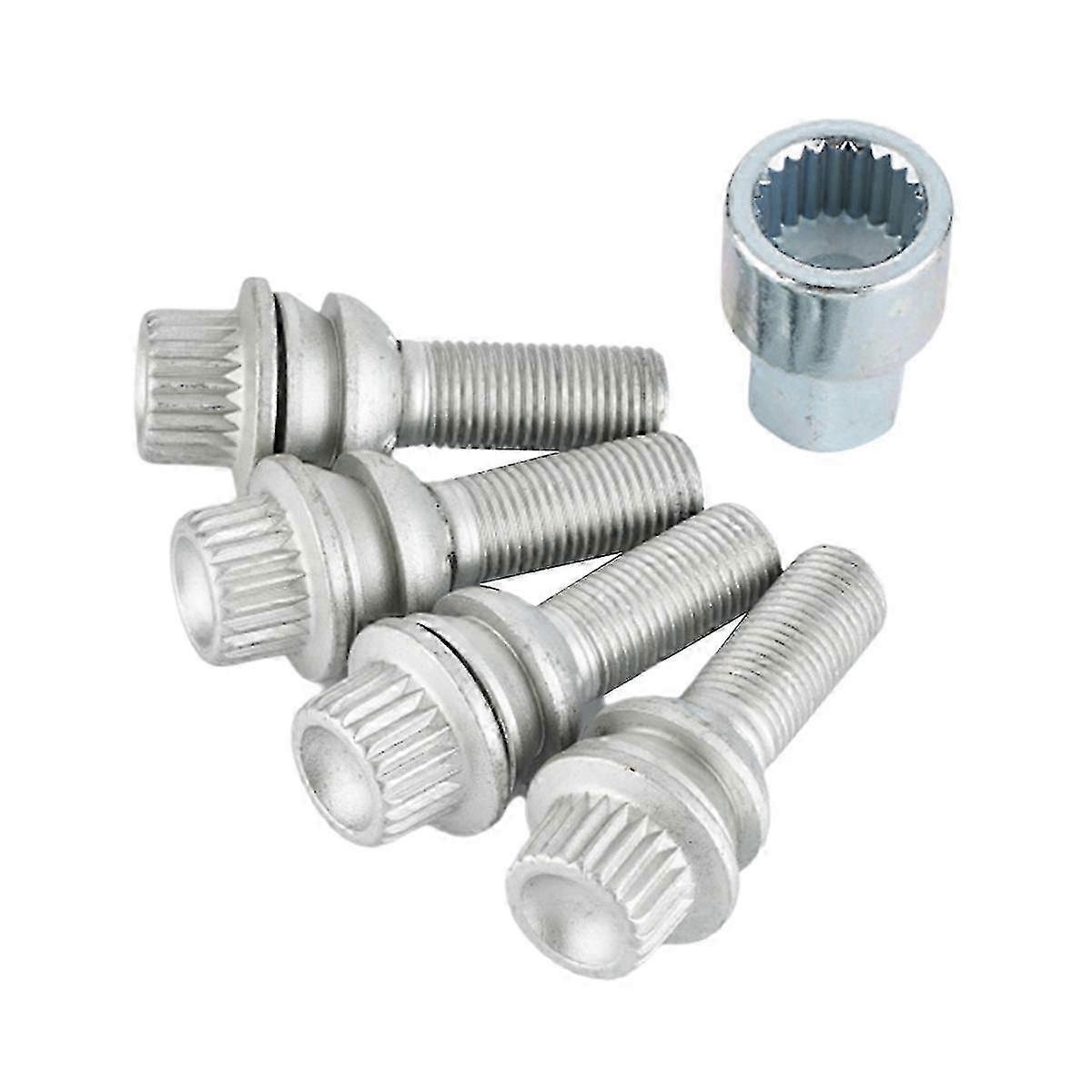 Porsche Wheel Lock Bolts, Anti-Theft Lug Nuts M14x1.5, High Security for 718 911 Cayenne Macan Panam