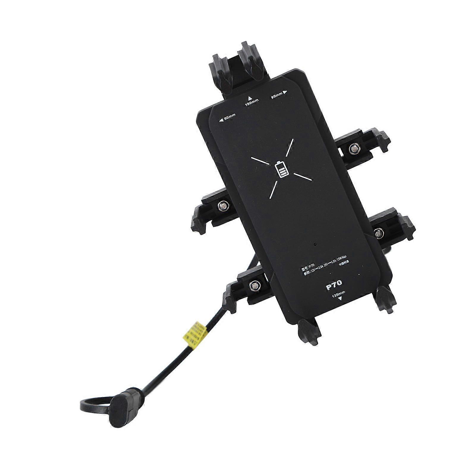 Motorcycle Wireless Phone Mount Charger Waterproof Shockproof Motorcycle Phone Holder with Wireless Charger DC 1224V