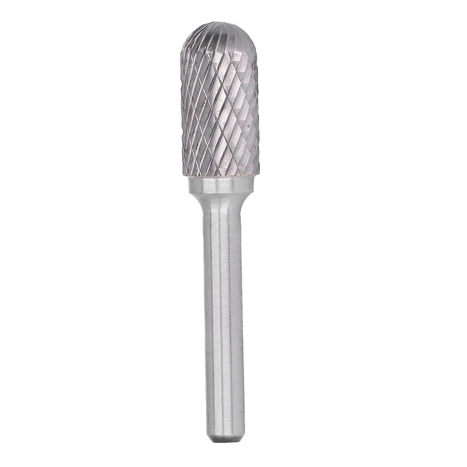 Carbide Burr Heat Treated YG8 High Smoothness Double Slot 6mm/0.2in Handle 12mm/0.5in Diameter Labor Saving Die Bits