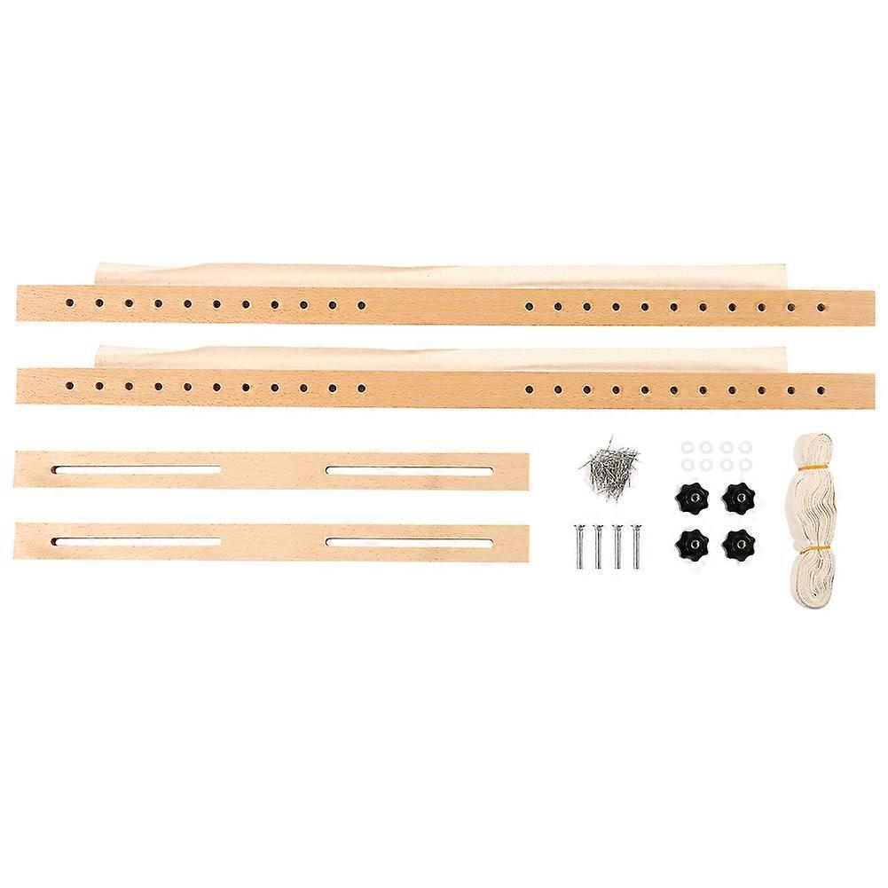 Cadre à broder en bois 60 x 100 cm, forme carrée, accessoire de couture pour point de croix