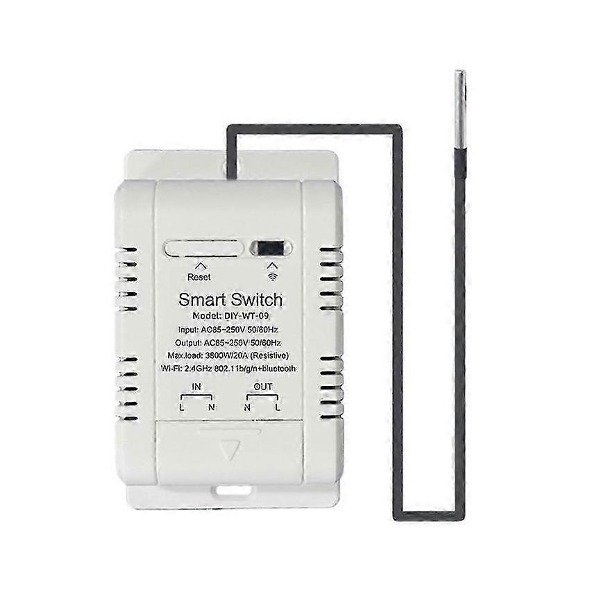 Smart WiFi Temperature Switch 20A with Sensor for Aquarium